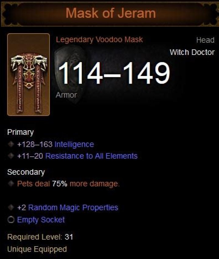 Diablo 3 how to get mask of jeram