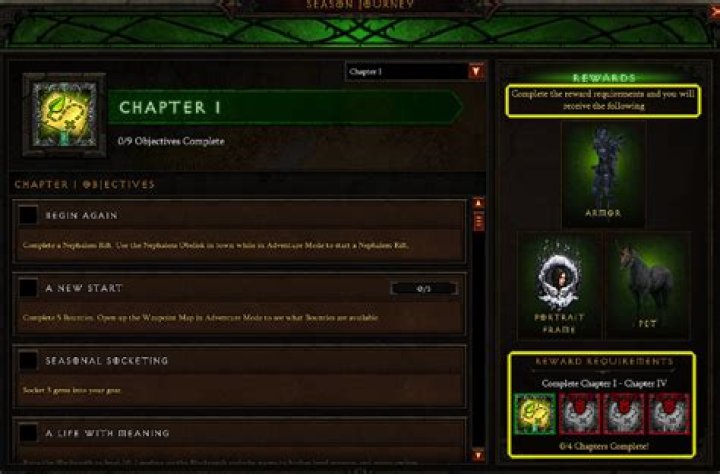 Diablo 3 season rewards how to claim