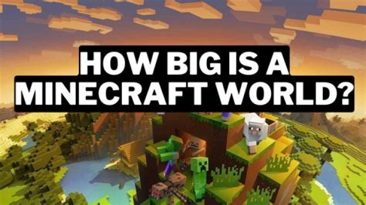 How big is a minecraft world on pc