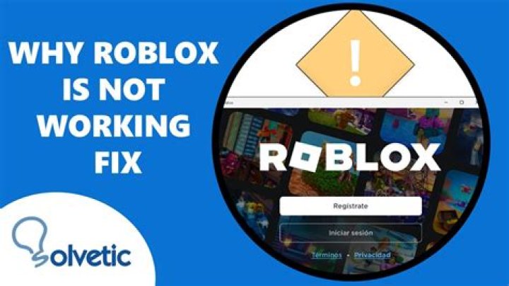How come roblox is not working