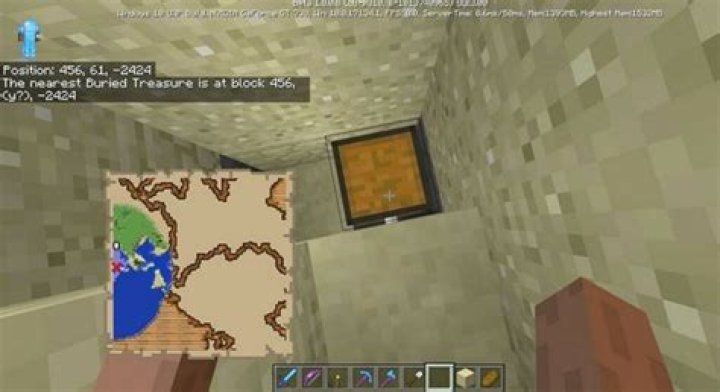 How deep is buried treasure minecraft