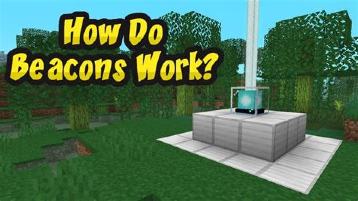 How do beacons work minecraft