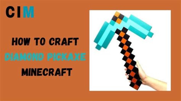 How do i craft a diamond pickaxe minecraft