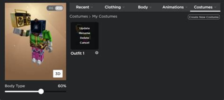 How do i delete outfits on roblox mobile