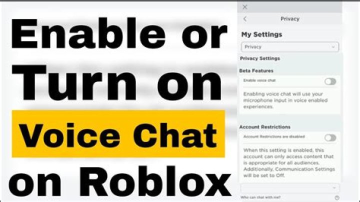 How do i enable voice chat on roblox