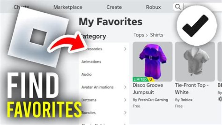 How do i look at my favorites on roblox