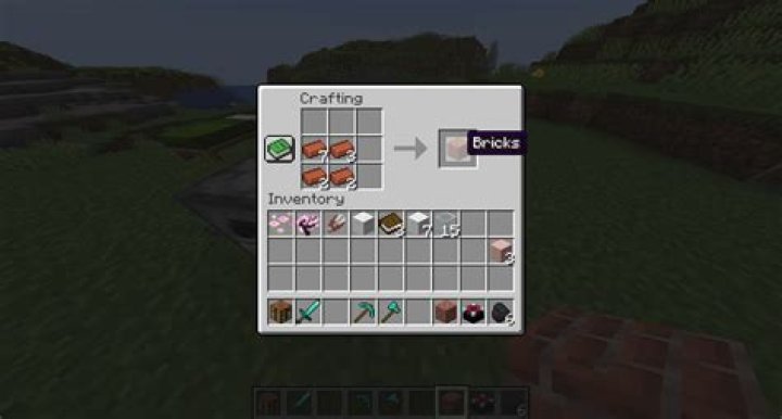 How do i make a brick in minecraft