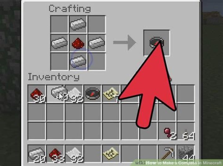 How do i make a compass in minecraft