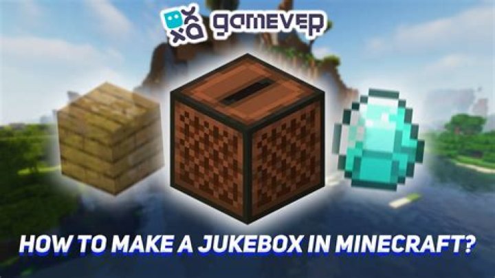How do i make a jukebox in minecraft