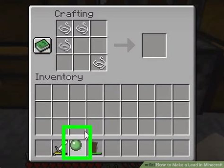 How do i make a lead in minecraft