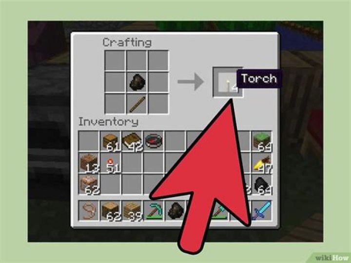 How do i make a torch in minecraft