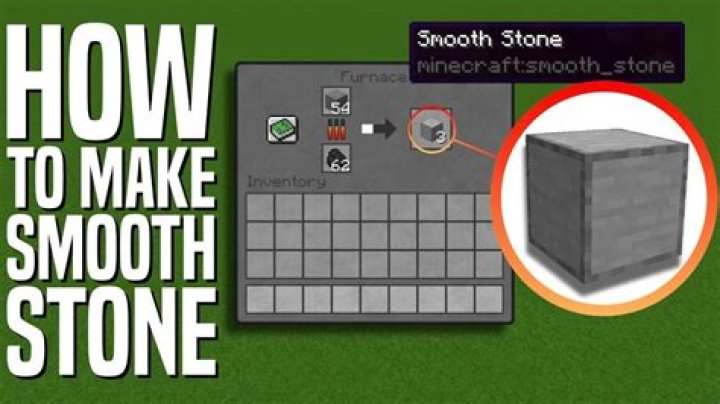 How do i make smooth stone in minecraft