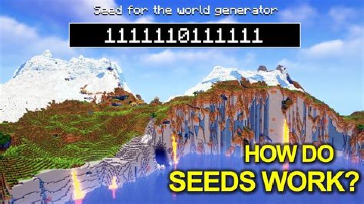 How do minecraft seeds work