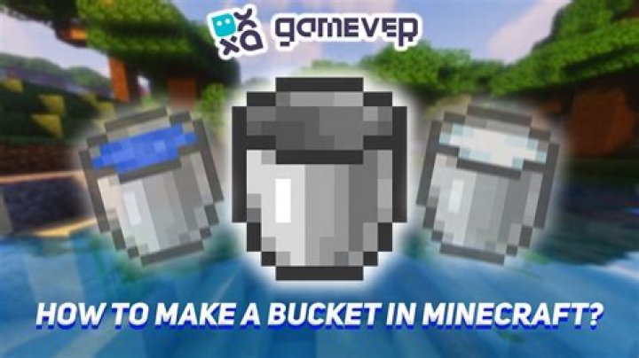 How do u make a bucket in minecraft