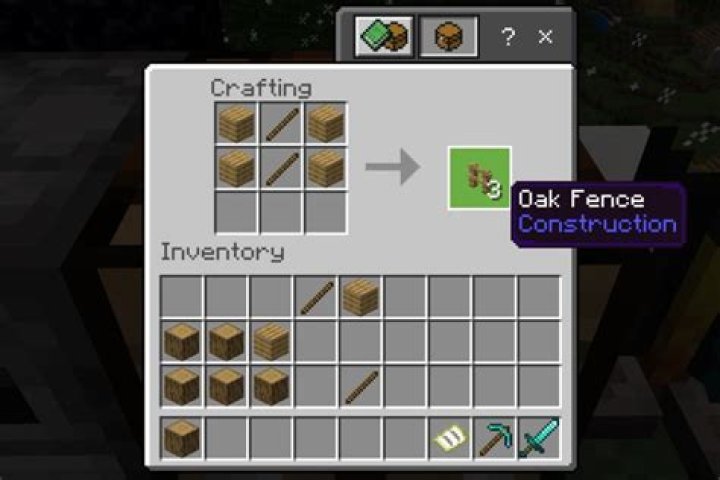 How do u make a fence in minecraft