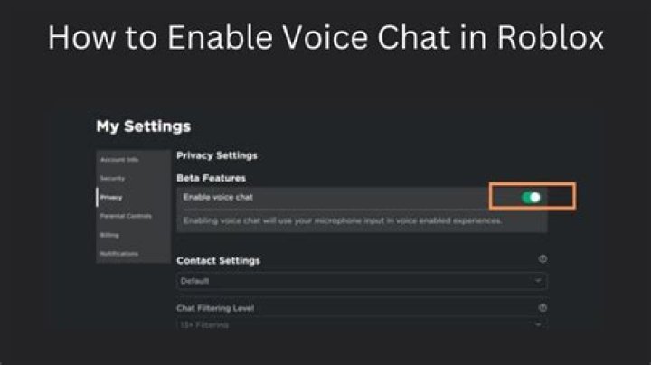 How do you activate voice chat on roblox