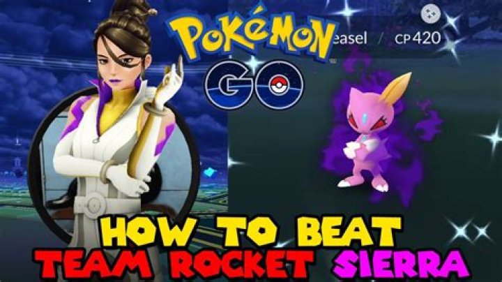 How do you beat sierra in pokemon go