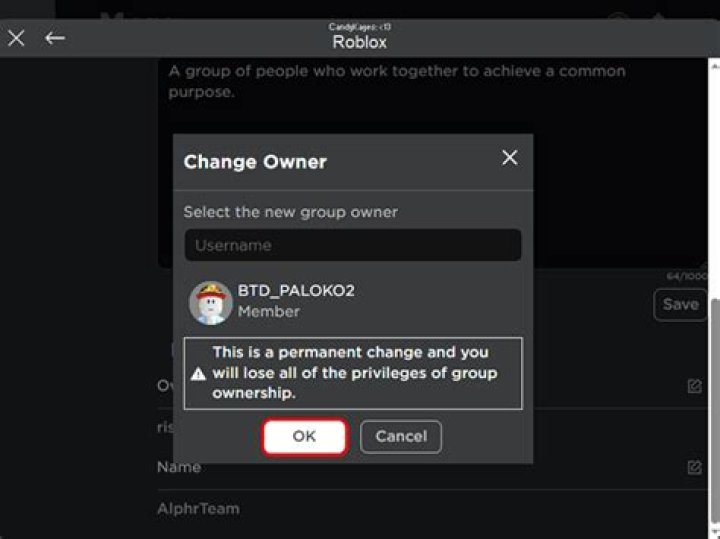 How do you change your group name on roblox