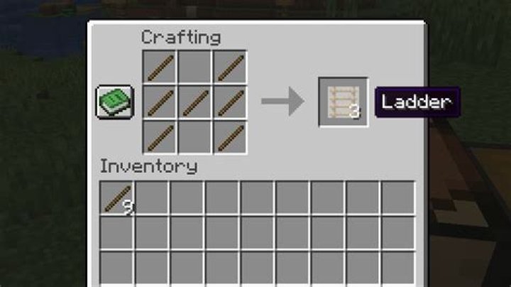 How do you craft a ladder in minecraft