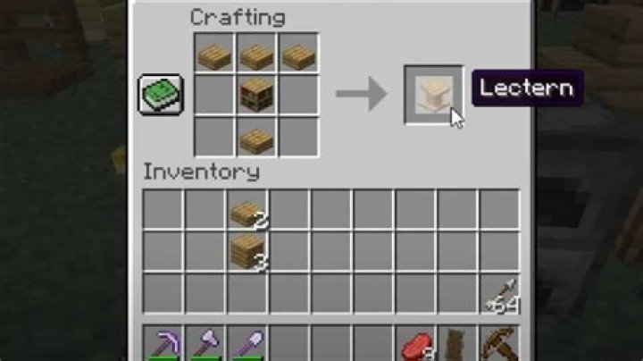 How do you craft a lectern in minecraft