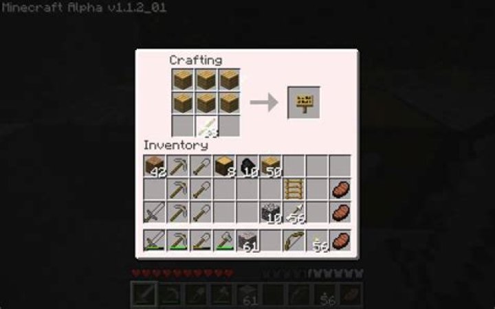 How do you craft a sign in minecraft