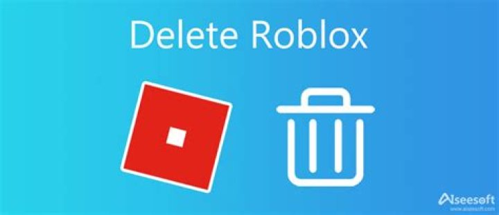 How do you delete roblox