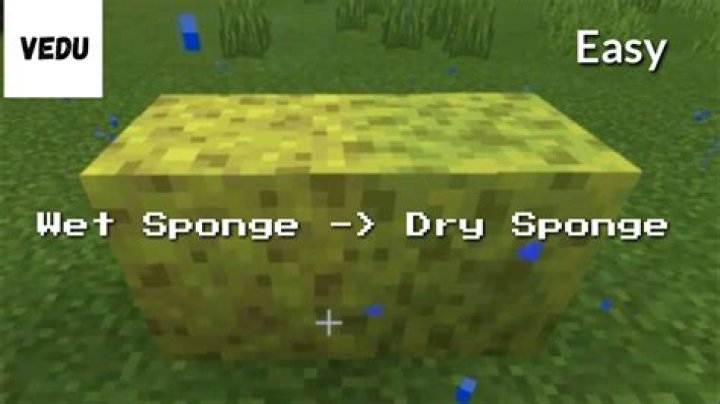 How do you dry a sponge in minecraft