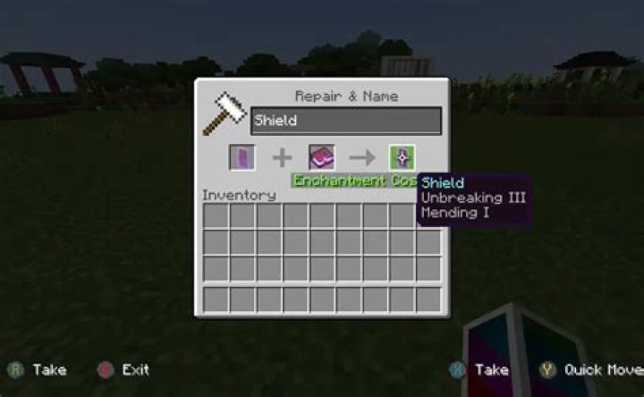 How do you enchant a shield in minecraft