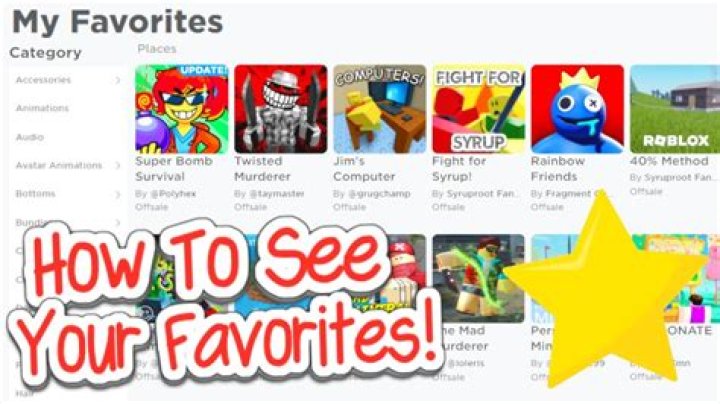 How do you favorite a game on roblox