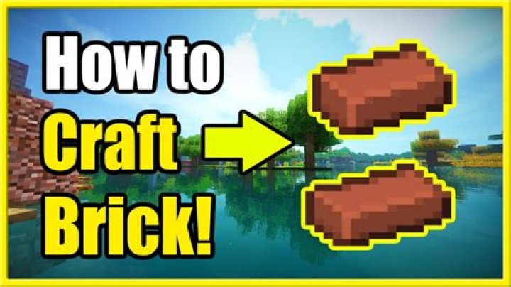 How do you get a brick in minecraft