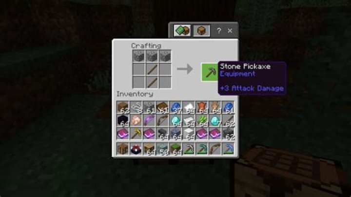 How do you get a pickaxe in minecraft