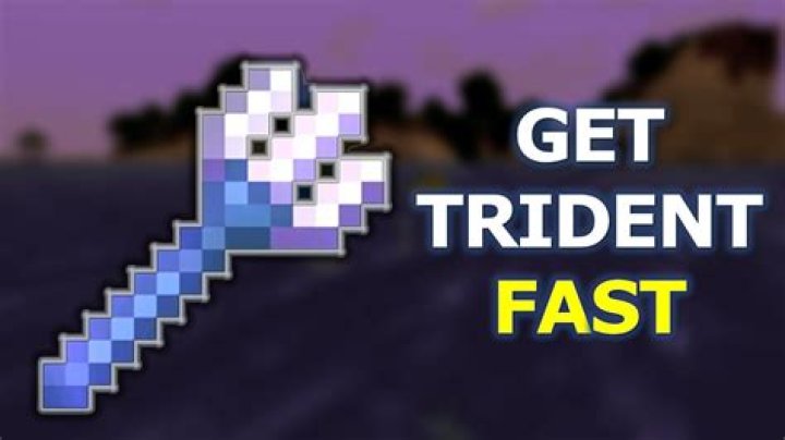 How do you get a trident in minecraft