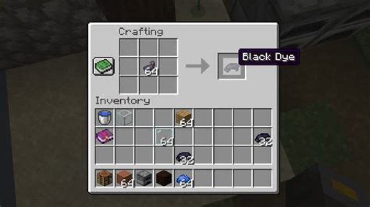 How do you get black dye in minecraft