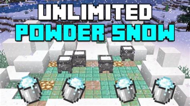 How do you get powdered snow in minecraft