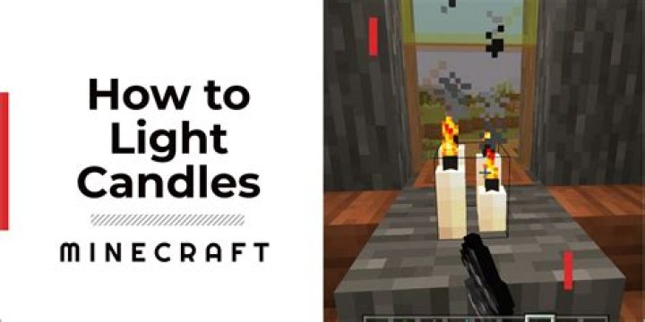 How do you light a candle in minecraft
