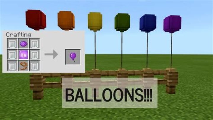 How do you make a balloon in minecraft