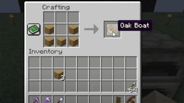How do you make a boat in minecraft