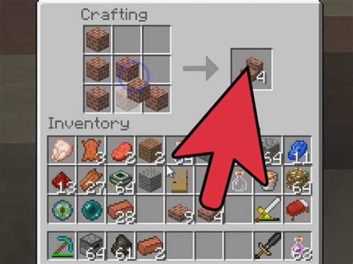 How do you make a brick in minecraft