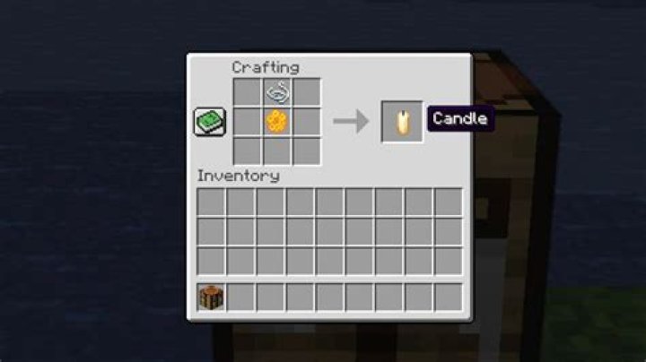 How do you make a candle in minecraft