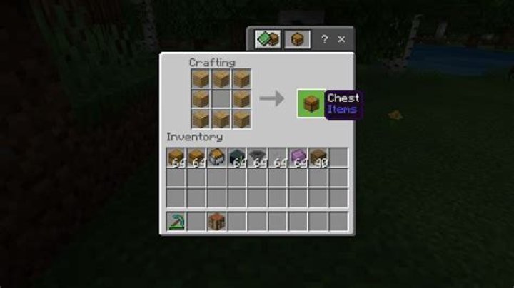 How do you make a chest in minecraft