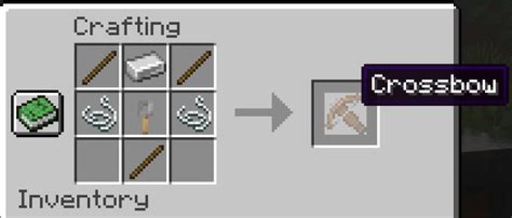 How do you make a crossbow in minecraft