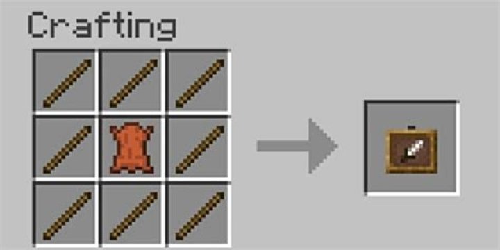 How do you make a frame in minecraft