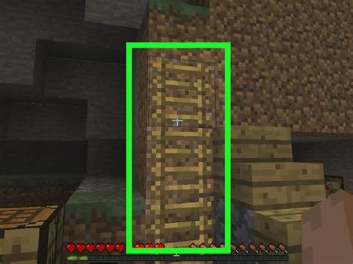 How do you make a ladder in minecraft