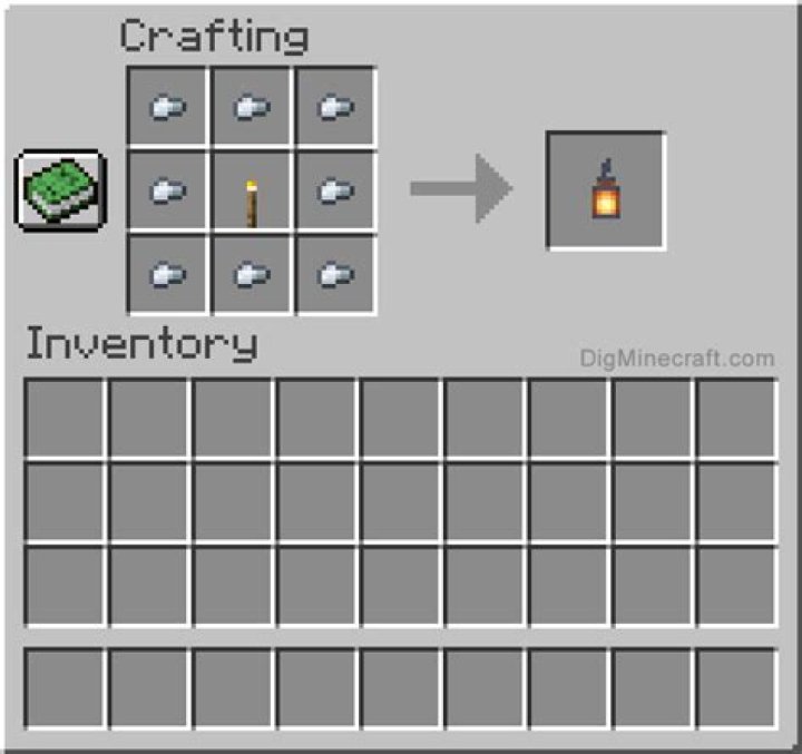 How do you make a lantern in minecraft