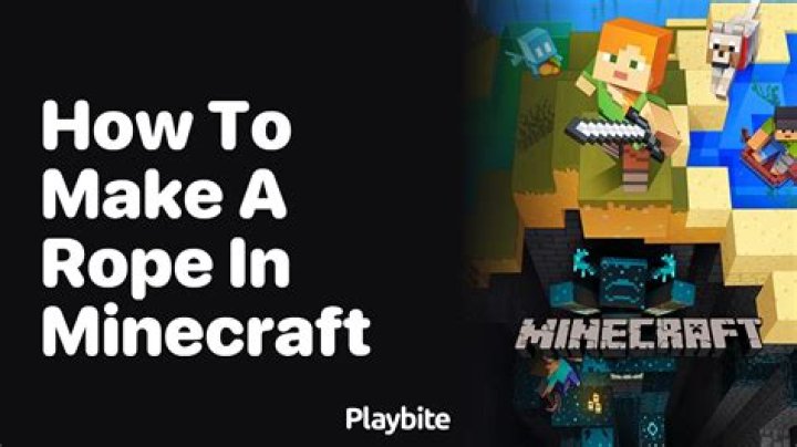 How do you make a rope in minecraft