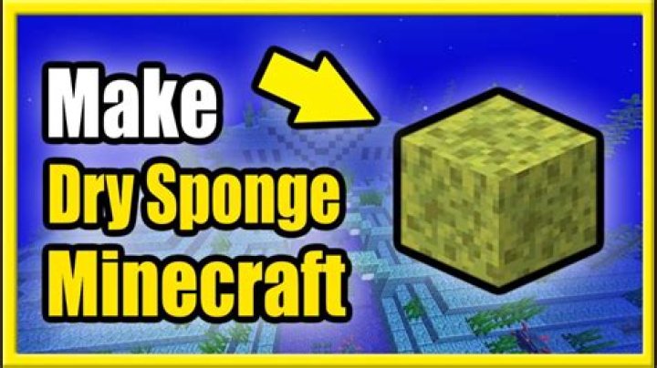 How do you make a sponge in minecraft