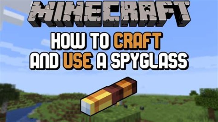How do you make a spyglass in minecraft