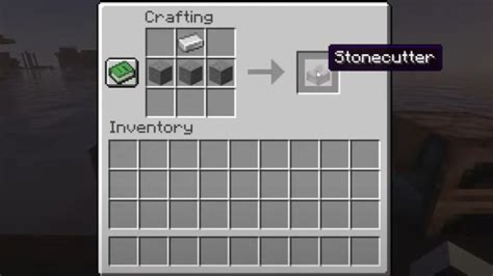 How do you make a stonecutter in minecraft