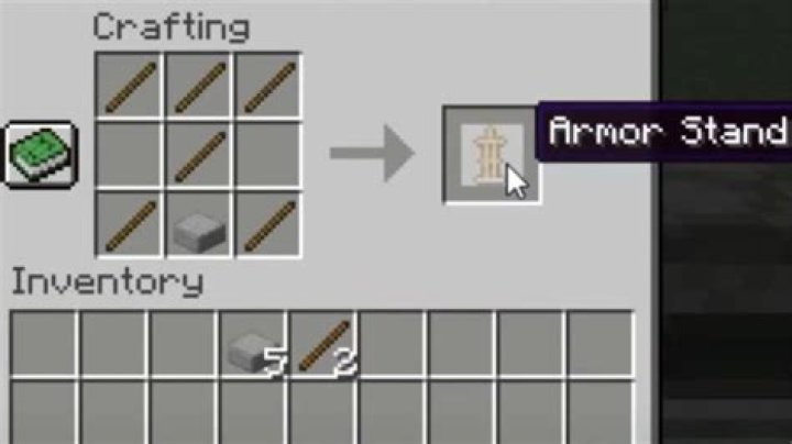 How do you make armor stand in minecraft