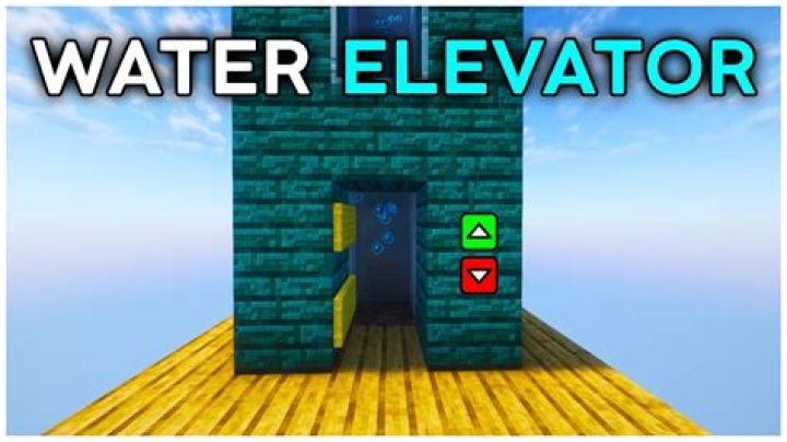 How do you make water elevator in minecraft